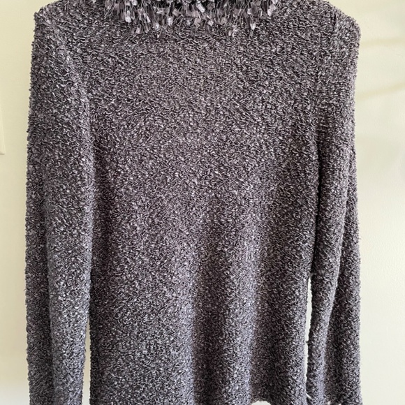 Purple Cardigan with snap button closure size M - Picture 2 of 4